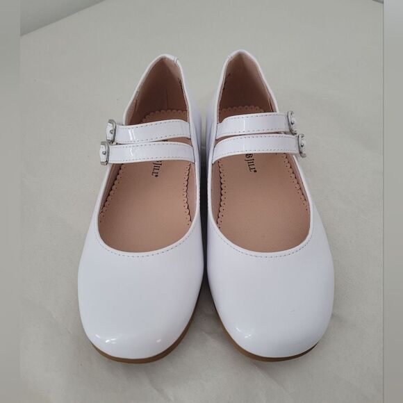 NEW Christie & Jill Girls White Buckle Shoes Mary Jane Formal Wedding Size 13 - Picture 3 of 7